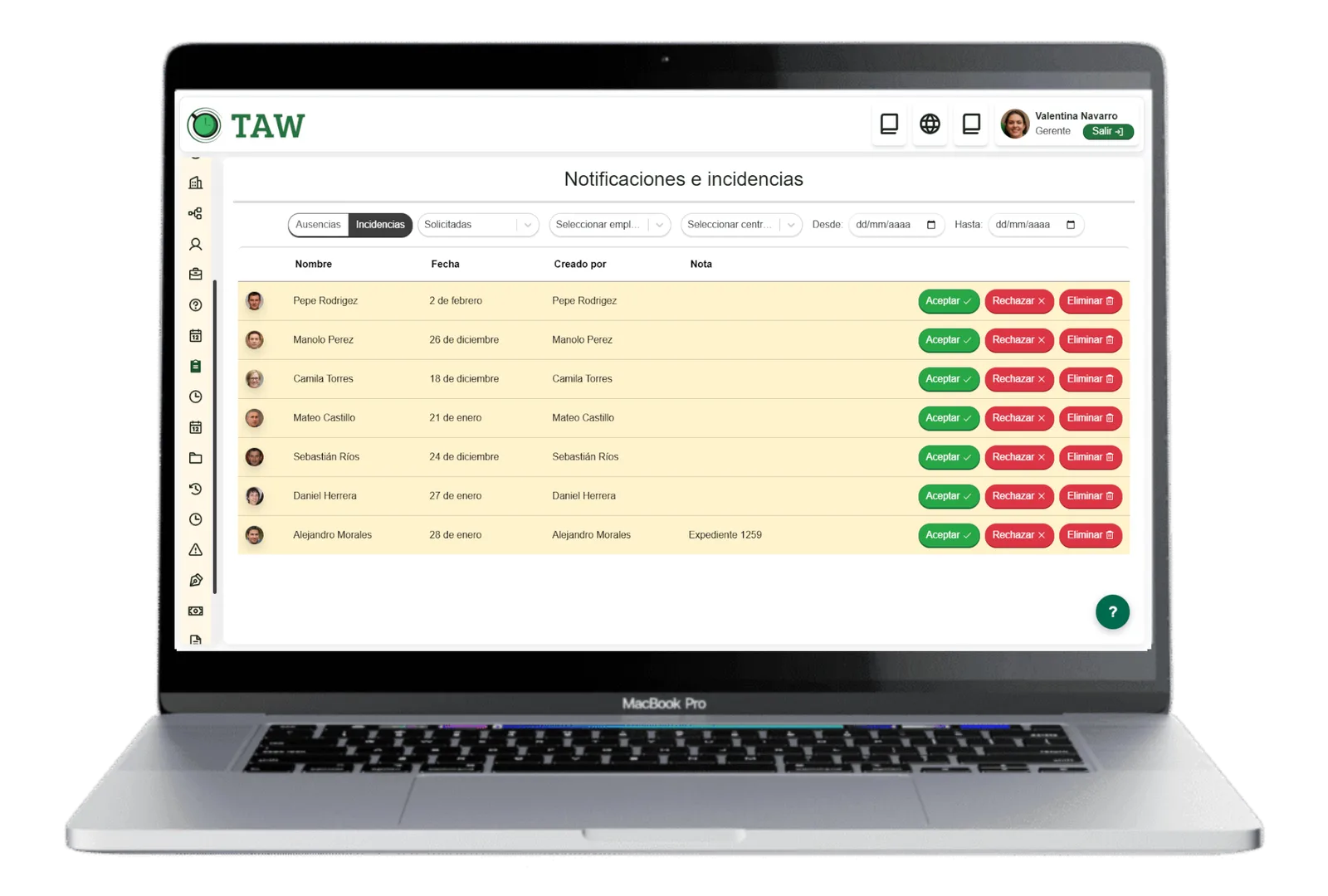 Correcciones sencillas